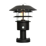 Elstead Lighting Pedestal Lantern from the Helsingor range. Helsingor 1 Light PIR Pedestal Lantern Product Code = HELSINGOR-PIR-PED-BK