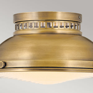 Hinkley Ceiling Flush from the Amelia range. Amelia 2lt Flush Light Product Code = HK-AMELIA-F-M-HB