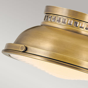 Hinkley Ceiling Flush from the Amelia range. Amelia 2lt Flush Light Product Code = HK-AMELIA-F-M-HB
