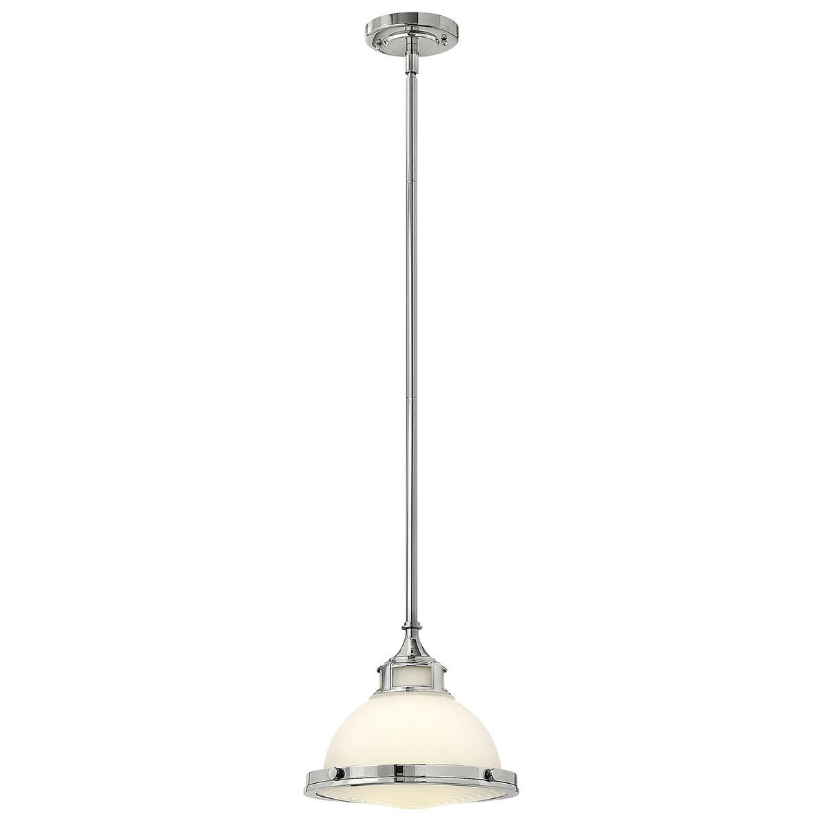 Hinkley Pendant from the Amelia range. Amelia 1 Light Mini Pendant Product Code = HK-AMELIA-P-S-CM
