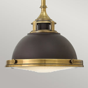 Hinkley Pendant from the Amelia range. Amelia 1Lt Mini Pendant Product Code = HK-AMELIA-P-S-RB