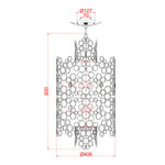 Hinkley Pendant from the Anya range. Anya Two Tier Pendant Product Code = HK-ANYA-6P