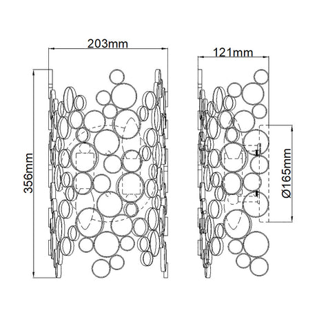 Hinkley Wall Light from the Anya range. Anya 2 Light Wall Light Product Code = HK-ANYA2