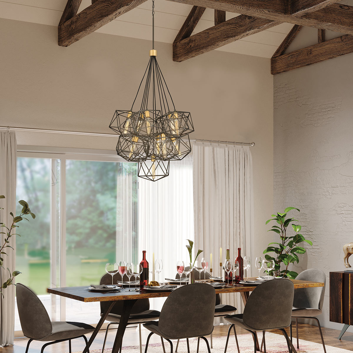 Hinkley Pendant from the Astrid range. Astrid 11 Light Pendant Cluster Product Code = HK-ASTRID-11P