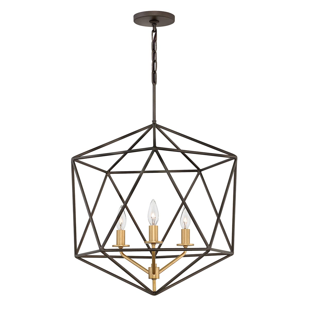 Hinkley Pendant from the Astrid range. Astrid 3 Light Pendant Chandelier Product Code = HK-ASTRID-3P