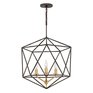 Hinkley Pendant from the Astrid range. Astrid 3 Light Pendant Chandelier Product Code = HK-ASTRID-3P