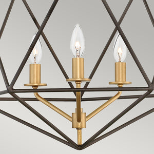 Hinkley Pendant from the Astrid range. Astrid 3 Light Pendant Chandelier Product Code = HK-ASTRID-3P