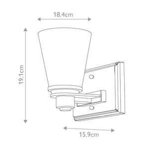 Hinkley Wall Light from the Avon range. Avon 1 Light Wall Light Product Code = HK-AVON1-BATH