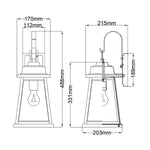 Hinkley Outdoor Wall Light from the Bainbridge range. Bainbridge 1 Light Wall Lantern - Medium – SKU HK-BAINBRIDGE-M-OZ