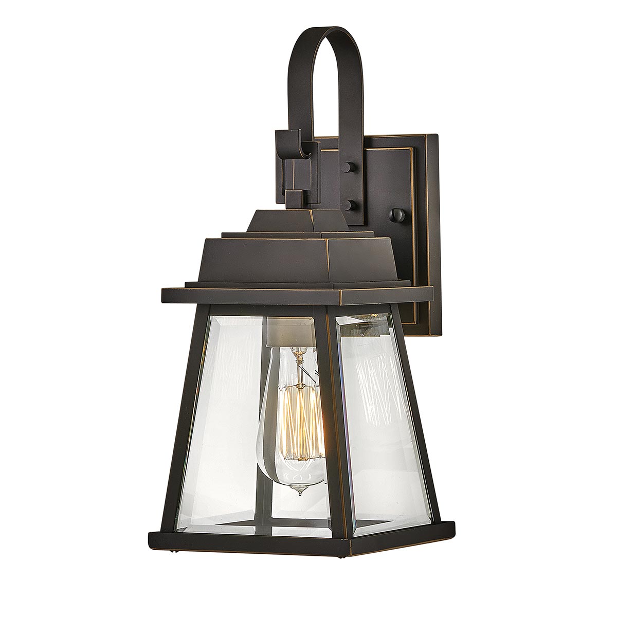 Hinkley Outdoor Wall Light from the Bainbridge range. Bainbridge 1 Light Wall Lantern - Small Product Code = HK-BAINBRIDGE-S-OZ
