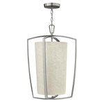Hinkley Pendant from the Blakely range. Blakely 3 Light Large Pendant - Brushed Nickel Product Code = HK-BLAKELY-3P-BN
