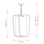 Hinkley Pendant from the Blakely range. Blakely 3 Light Large Pendant - Brushed Nickel Product Code = HK-BLAKELY-3P-BN