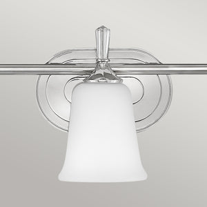 Hinkley Wall Light from the Blythe range. Blythe 3 Light Bar Light Product Code = HK-BLYTHE3-BATH