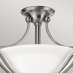 Hinkley Ceiling Semi-Flush from the Bolla range. Bolla 2 Light Semi-Flush Product Code = HK-BOLLA-SF