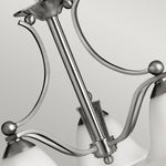 Hinkley Chandelier from the Bolla range. Bolla 3 Light Chandelier Product Code = HK-BOLLA3