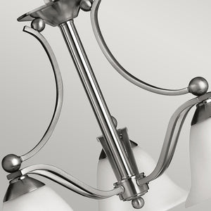 Hinkley Chandelier from the Bolla range. Bolla 3 Light Chandelier Product Code = HK-BOLLA3