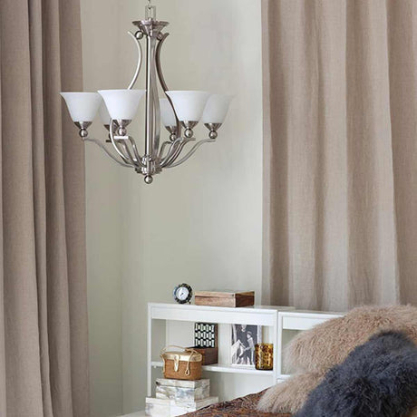 Hinkley Chandelier from the Bolla range. Bolla 5 Light Chandelier Product Code = HK-BOLLA5