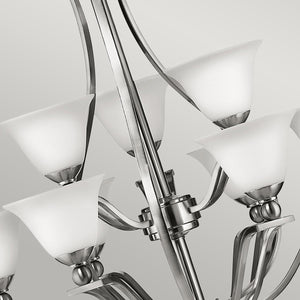 Hinkley Chandelier from the Bolla range. Bolla 9 Light Chandelier Product Code = HK-BOLLA9