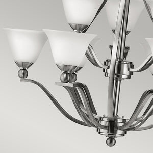 Hinkley Chandelier from the Bolla range. Bolla 9 Light Chandelier Product Code = HK-BOLLA9