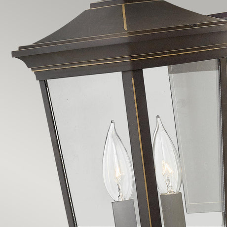 Hinkley Outdoor Wall Light from the Bromley range. Bromley 2 Light Medium Wall Lantern Product Code = HK-BROMLEY2-M