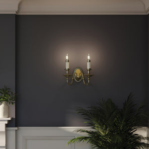 Hinkley Wall Light from the Cambridge range. Cambridge 2 Light Wall Light Product Code = HK-CAMBRIDGE2