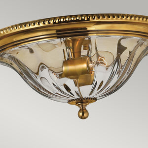 Hinkley Ceiling Flush from the Cambridge range. Cambridge 2 Light Flush Product Code = HK-CAMBRIDGE-F-A