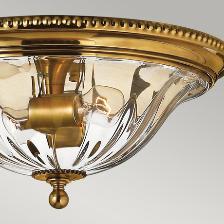 Hinkley Ceiling Flush from the Cambridge range. Cambridge 2 Light Flush Product Code = HK-CAMBRIDGE-F-A