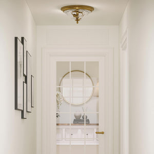Hinkley Ceiling Flush from the Cambridge range. Cambridge 2 Light Flush Product Code = HK-CAMBRIDGE-F-A