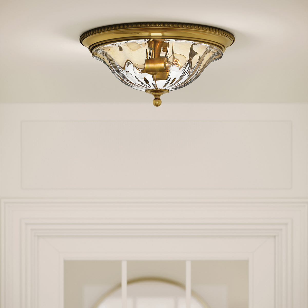 Hinkley Ceiling Flush from the Cambridge range. Cambridge 2 Light Flush Product Code = HK-CAMBRIDGE-F-A