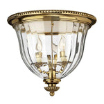 Hinkley Ceiling Flush from the Cambridge range. Cambridge 3 Light Flush Product Code = HK-CAMBRIDGE-F-B