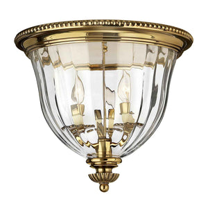 Hinkley Ceiling Flush from the Cambridge range. Cambridge 3 Light Flush Product Code = HK-CAMBRIDGE-F-B