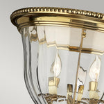 Hinkley Ceiling Flush from the Cambridge range. Cambridge 3 Light Flush Product Code = HK-CAMBRIDGE-F-B
