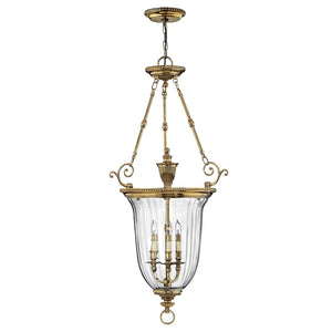 Hinkley Pendant from the Cambridge range. Cambridge 3 Light Large Pendant Product Code = HK-CAMBRIDGE-P-L