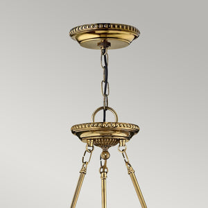 Hinkley Pendant from the Cambridge range. Cambridge 3 Light Large Pendant Product Code = HK-CAMBRIDGE-P-L