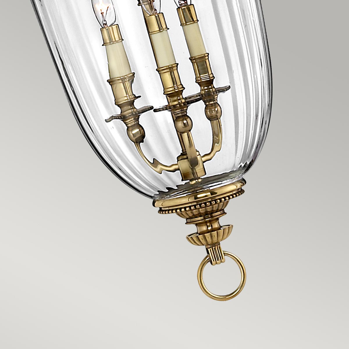 Hinkley Pendant from the Cambridge range. Cambridge 3 Light Large Pendant Product Code = HK-CAMBRIDGE-P-L