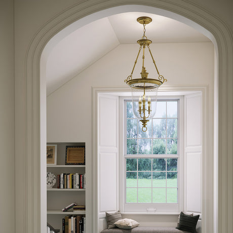 Hinkley Pendant from the Cambridge range. Cambridge 3 Light Large Pendant Product Code = HK-CAMBRIDGE-P-L