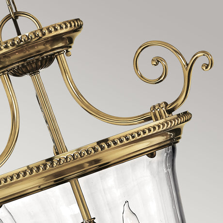 Hinkley Pendant from the Cambridge range. Cambridge 3 Light Small Pendant Product Code = HK-CAMBRIDGE-P-S