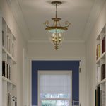 Hinkley Pendant from the Cambridge range. Cambridge 3 Light Small Pendant Product Code = HK-CAMBRIDGE-P-S
