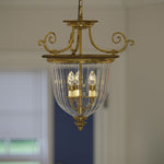 Hinkley Pendant from the Cambridge range. Cambridge 3 Light Small Pendant Product Code = HK-CAMBRIDGE-P-S
