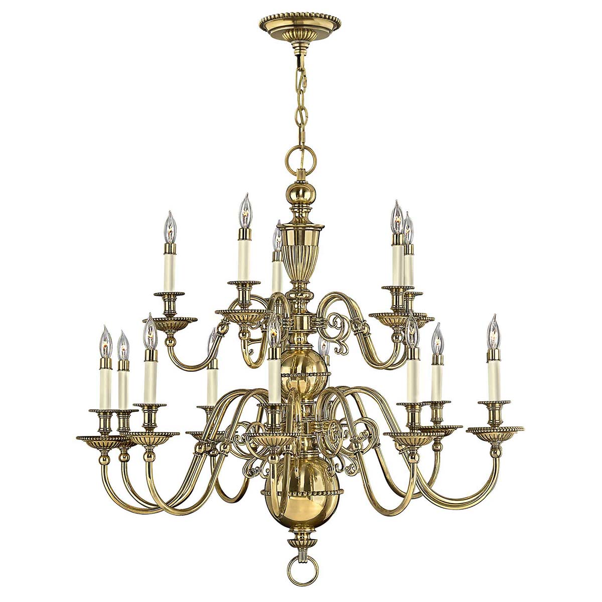 Hinkley Chandelier from the Cambridge range. Cambridge 15 Light Chandelier Product Code = HK-CAMBRIDGE15