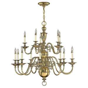 Hinkley Chandelier from the Cambridge range. Cambridge 15 Light Chandelier Product Code = HK-CAMBRIDGE15