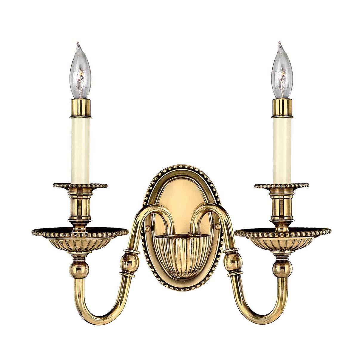 Hinkley Wall Light from the Cambridge range. Cambridge 2 Light Wall Light Product Code = HK-CAMBRIDGE2