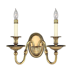 Hinkley Wall Light from the Cambridge range. Cambridge 2 Light Wall Light Product Code = HK-CAMBRIDGE2