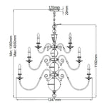 Hinkley Chandelier from the Cambridge range. Cambridge 25 Light Chandelier – SKU HK-CAMBRIDGE25