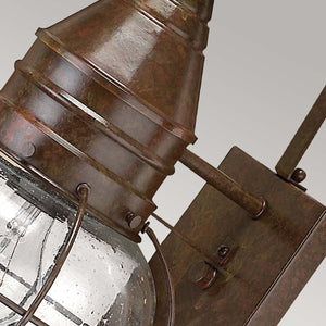 Hinkley Outdoor Wall Light from the Cape Cod range. Cape Cod 1 Light Medium Wall Lantern Product Code = HK-CAPECOD2-M