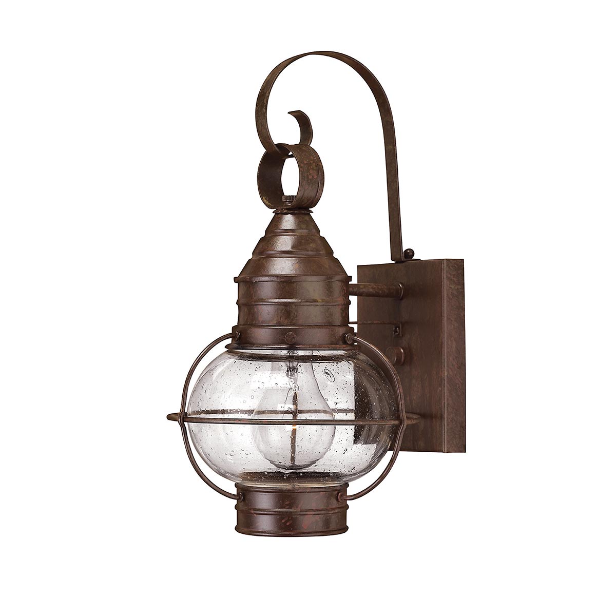 Hinkley Outdoor Wall Light from the Cape Cod range. Cape Cod 1 Light Small Wall Lantern Product Code = HK-CAPECOD2-S