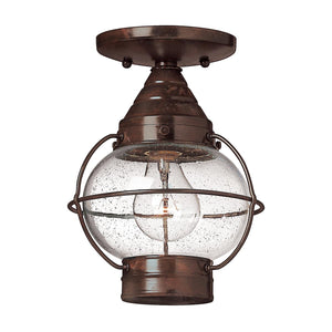 Hinkley Ceiling Flush from the Cape Cod range. Cape Cod 1 Light Flush Lantern Product Code = HK-CAPECOD8-S