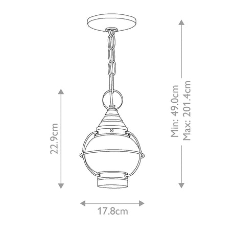 Hinkley Ceiling Flush from the Cape Cod range. Cape Cod 1 Light Flush Lantern Product Code = HK-CAPECOD8-S