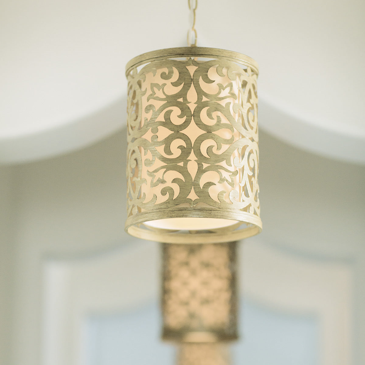 Hinkley Pendant from the Carabel range. Carabel 1 Light Mini Pendant Product Code = HK-CARABEL-P-A