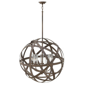 Hinkley Chandelier from the Carson range. Carson 5 Light Outdoor Chandelier Product Code = HK-CARSON-5P